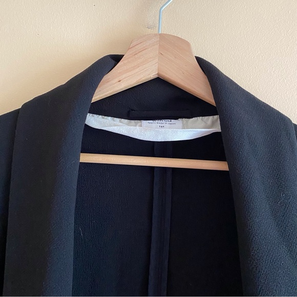 Aritzia Wilfred Chavelier Blazer Black Size 10 Japanese Crepe Pockets Unlined - Picture 5 of 15